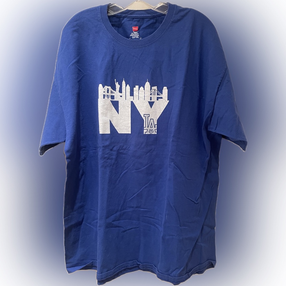 NWOT Hanes NY fans - LA Dodgers Blue Men's Tee